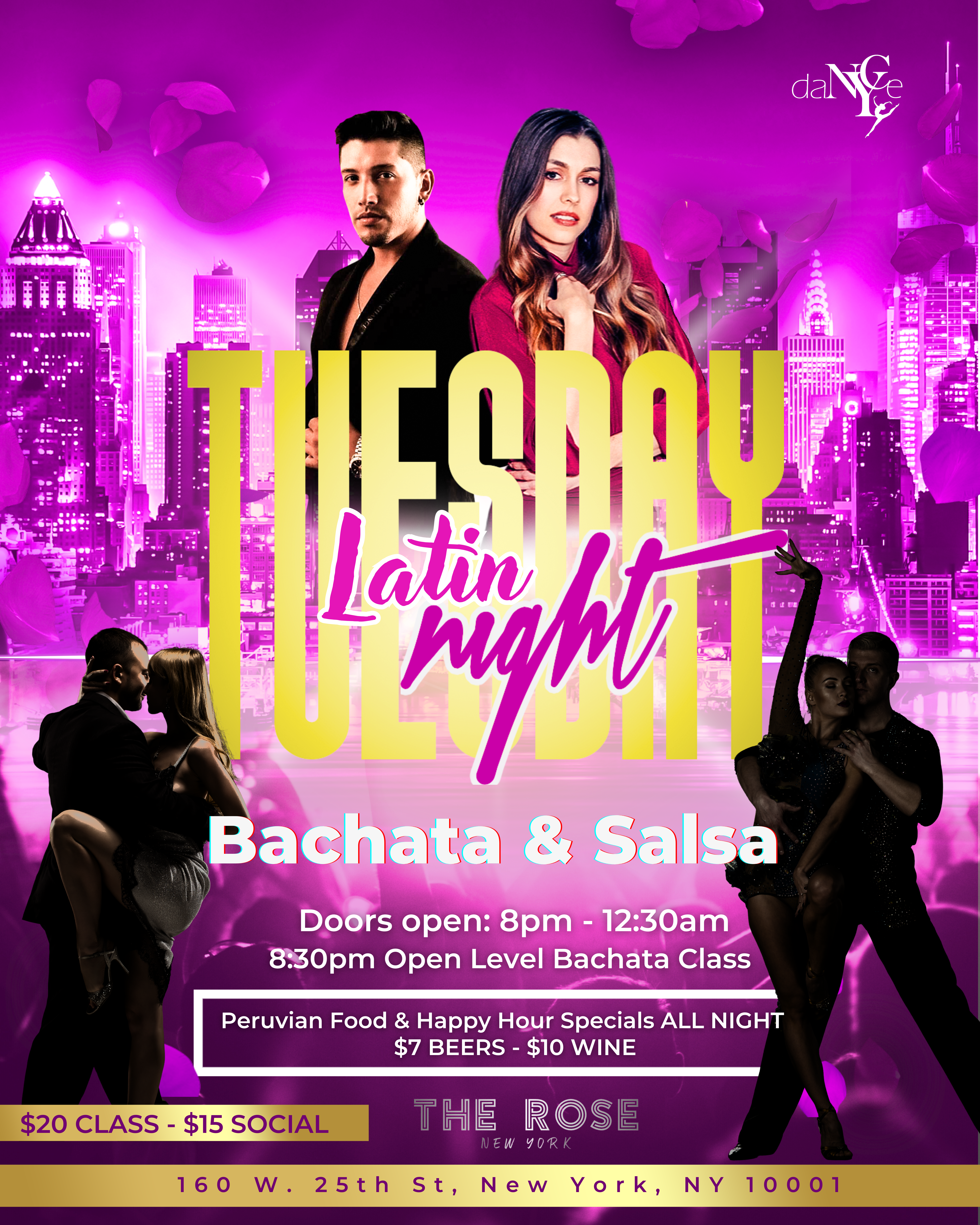Tuesday Dance Event Flyer